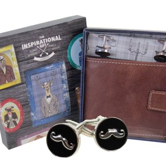 Mens Wallet and Cufflinks Gift Set Mens Wallet and Cufflinks Gift Set