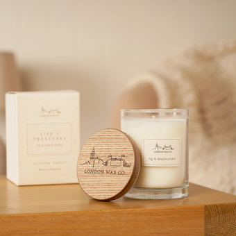 The London Wax Company Fig & Blackcurrant Lidded Candle 226g The London Wax Company Fig & Blackcurrant Lidded Candle 226g