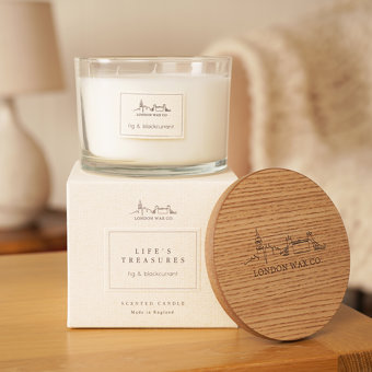 The London Wax Company Fig & Blackcurrant Lidded Candle 368g The London Wax Company Fig & Blackcurrant Lidded Candle 368g