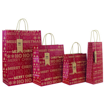 Eco Merry Christmas Gift Bag Range  Eco Merry Christmas Gift Bag Range