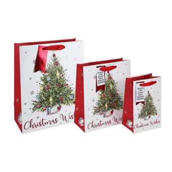 Tree Christmas Wishes Gift Bag Tree Christmas Wishes Gift Bag