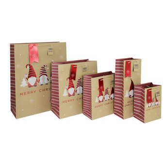 Gonk Christmas Kraft Gift Bag  Gonk Christmas Kraft Gift Bag