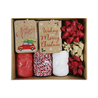 Christmas Tag & Ribbon Accessory Set - 15 Pcs Christmas Tag & Ribbon Accessory Set - 15 Pcs