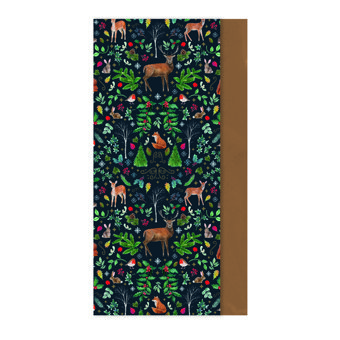Woodland Animals & Gold Christmas Tissue Paper - 2 Designs Woodland Animals & Gold Christmas Tissue Paper - 2 Designs