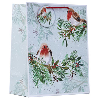 Robin Design Large Christmas Gift Bag Robin Design Large Christmas Gift Bag