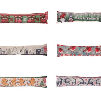 Christmas Design Plush Draught Excluder Christmas Design Plush Draught Excluder