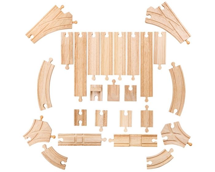 Wooden train best sale track expansion pack