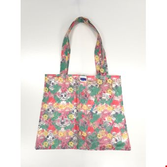 Upcycled Peppa Pig Colourful Patterned Waterproof Tote Bag Pre-Loved Re-Fashioned Upcycled Peppa Pig Colourful Patterned Waterproof Tote Bag Pre-Loved Re-Fashioned