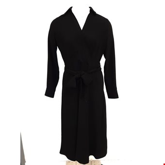 Lauren Ralph Lauren Black Collared Dress Tie Waist Size UK4 Pre-Loved Re-Fashion Lauren Ralph Lauren Black Collared Dress Tie Waist Size UK4 Pre-Loved Re-Fashion