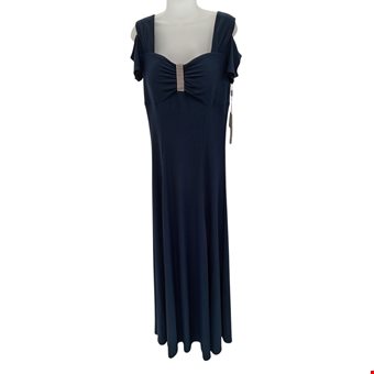 ROMAN LADIES UK 12 Navy Sleeveless Zip Up Evening Occasion Dress Pre-Loved  ROMAN LADIES UK 12 Navy Sleeveless Zip Up Evening Occasion Dress Pre-Loved