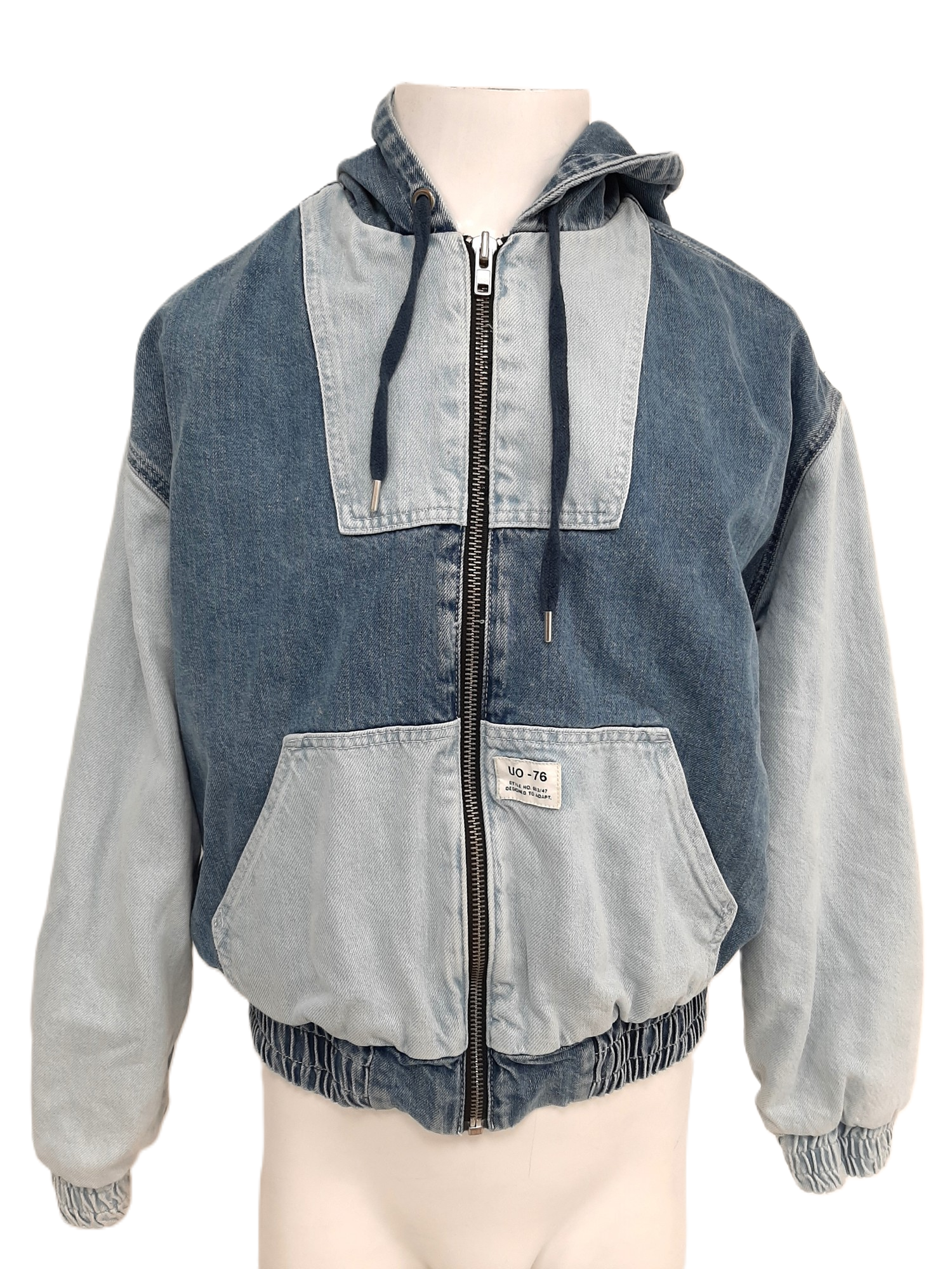 BDG URBAN OUTFITTERS UK Men's Denim Jacket Hoodie Size UK Small
