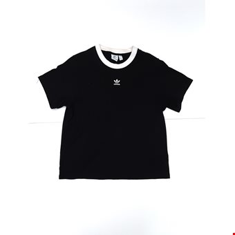Adidas Originals Women's Black & White Crew Neck T-Shirt Size UK 10 Pre-Loved Re-Fashioned Adidas Originals Women's Black & White Crew Neck T-Shirt Size UK 10 Pre-Loved Re-Fashioned