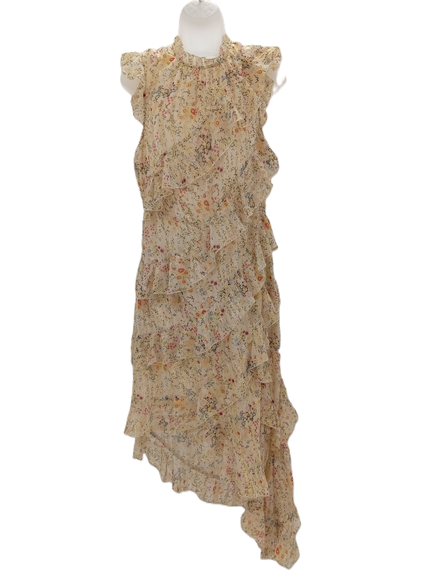 RIVER ISLAND Ladies UK Size 14 Frilly Floral Summer Style Dress