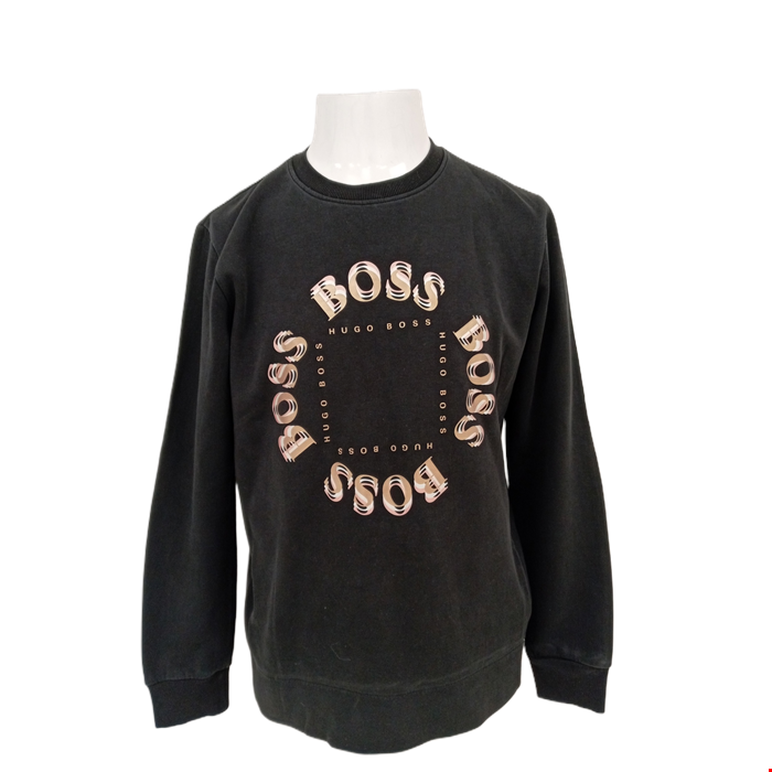 HUGO BOSS Men s UK Medium Black Casual Pullover Icon Jumper Pre Loved