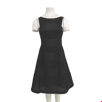 COAST Women's Black Cocktail Dress Striped Glitter Texture Size UK 8 Pre-Loved COAST Women's Black Cocktail Dress Striped Glitter Texture Size UK 8 Pre-Loved