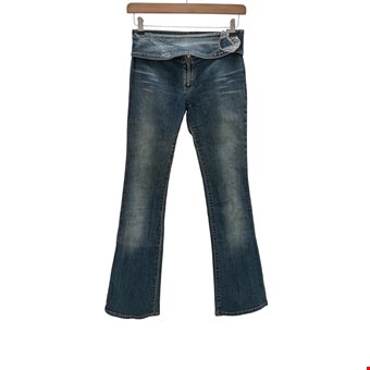 MISS SIXTY Ladies UK Size 29" Blue Denim Low Waisted Flare YSK Jeans Pre-Loved  MISS SIXTY Ladies UK Size 29" Blue Denim Low Waisted Flare YSK Jeans Pre-Loved