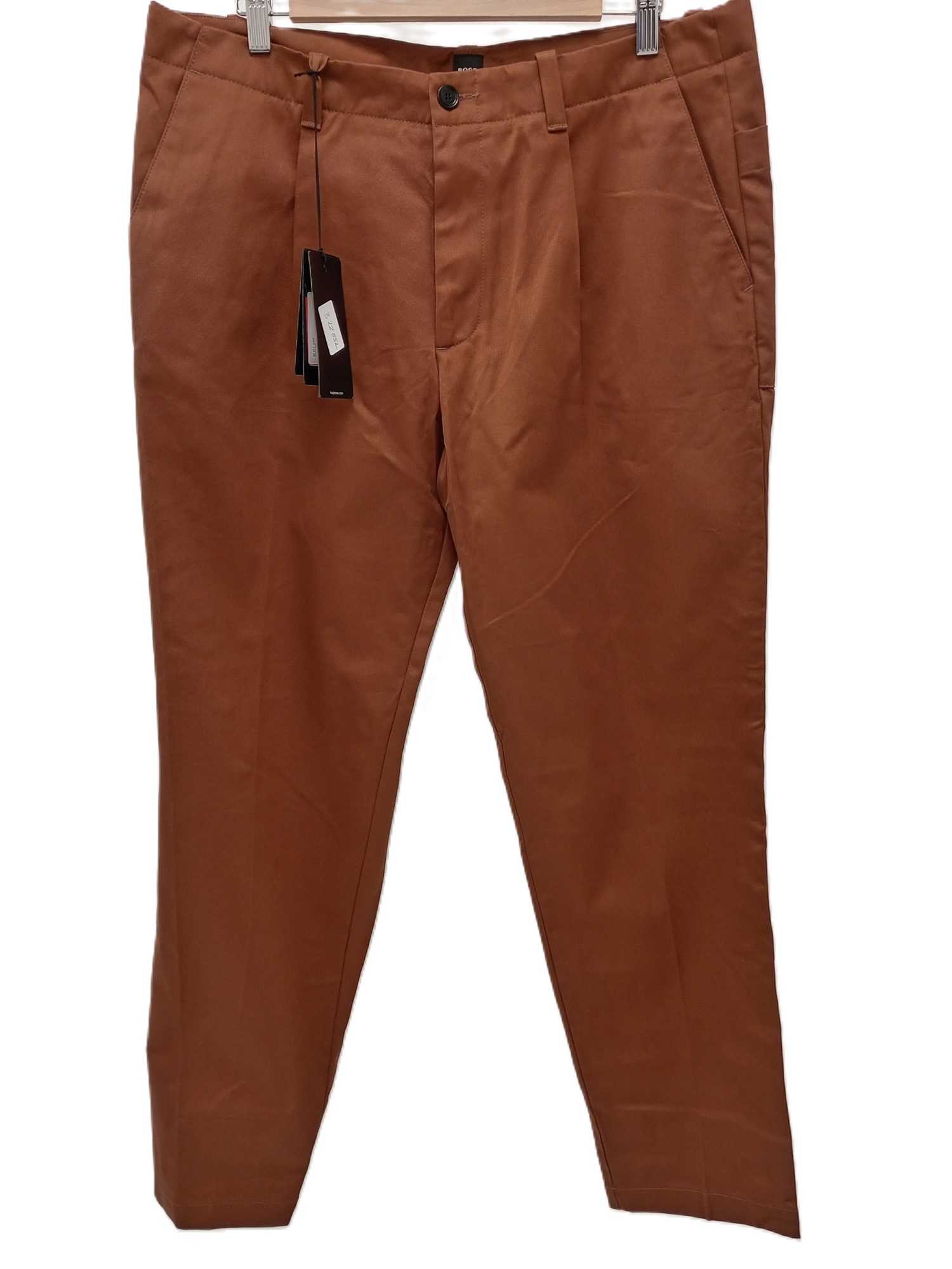HUGO BOSS Men's Brown Chino Style Trousers Size UK 38