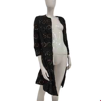 MONSOON Ladies UK Size 14 Black Sequin Casual No Clousre Cardigan Pre-Loved  MONSOON Ladies UK Size 14 Black Sequin Casual No Clousre Cardigan Pre-Loved