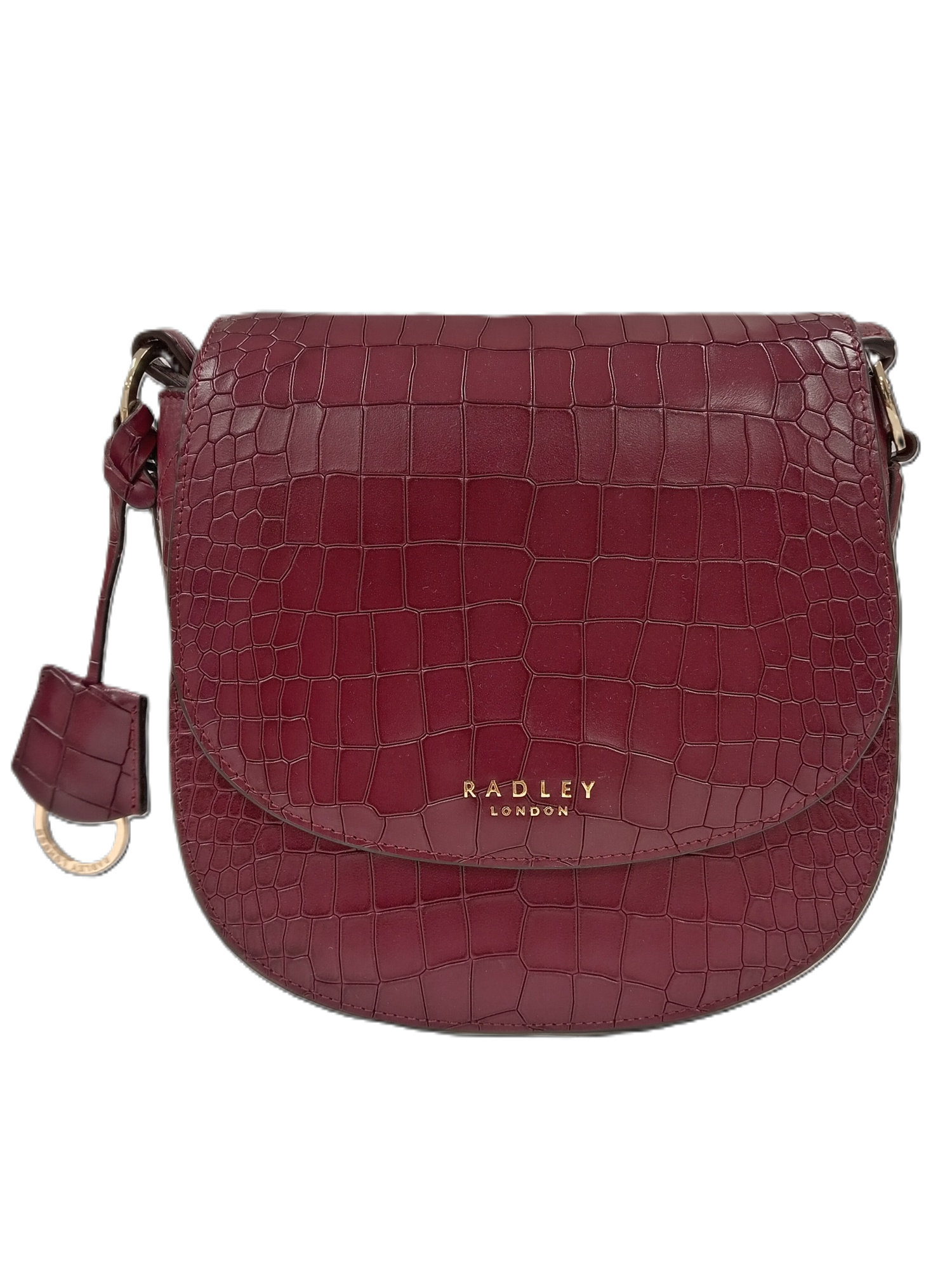 RADLEY London Ladies Small Plum Purple Mock Croc Hard Case Hand