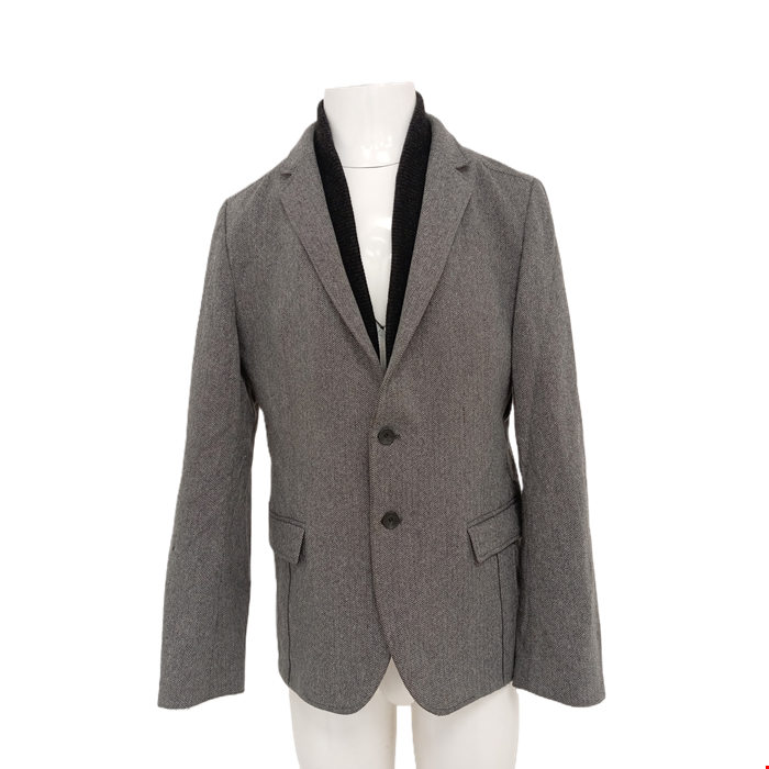 HUGO BOSS Men s Grey Button Up UK XL Hound Tooth Jacket Pre Loved Barnardo s Online Charity Shop