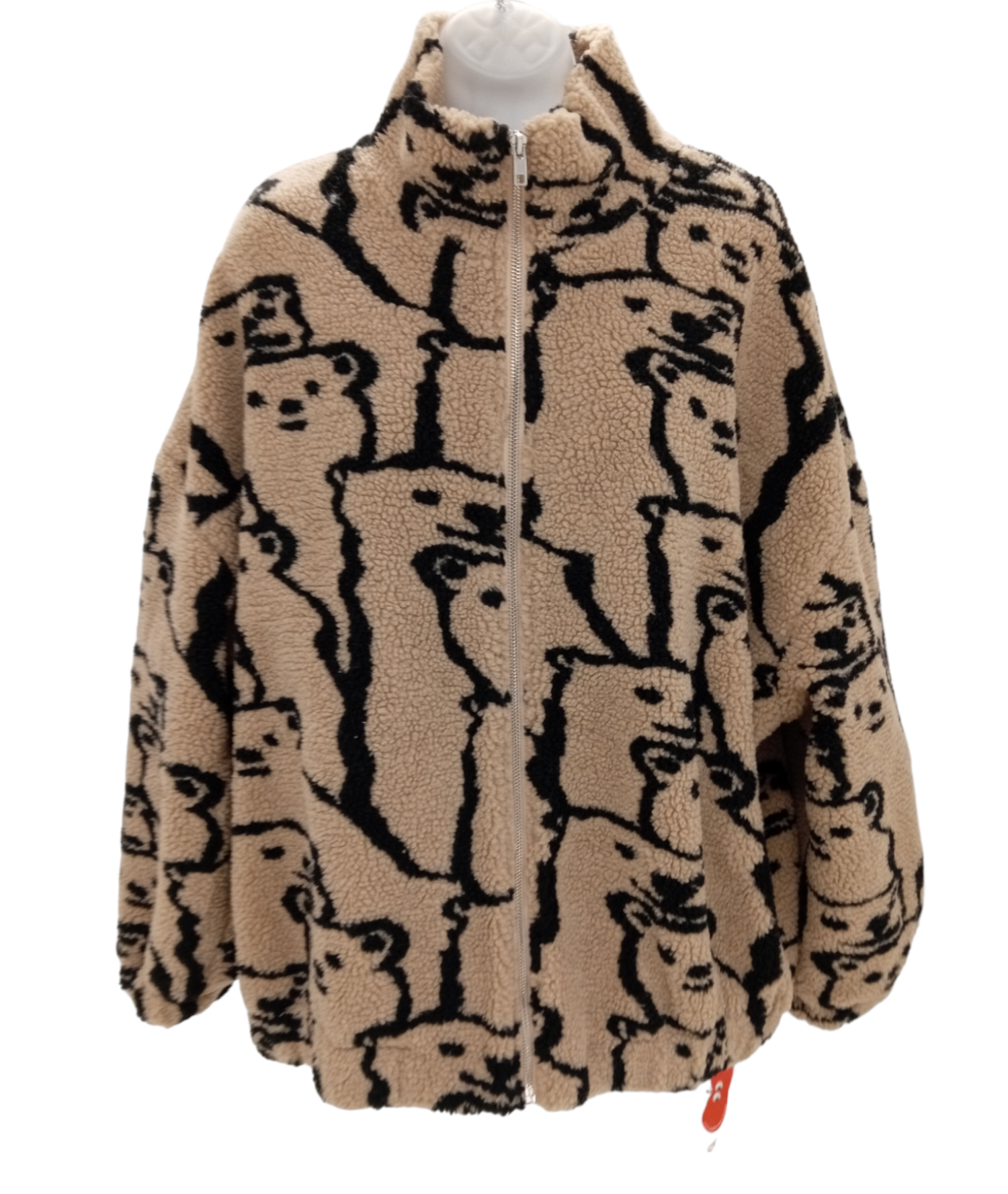 CIDER Ladies Size UK XL Brown Teddy Bear Fleece Jacket
