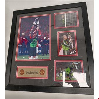 Manchester United Peter Schmeichel Framed Memorabilia Display Manchester United Peter Schmeichel Framed Memorabilia Display