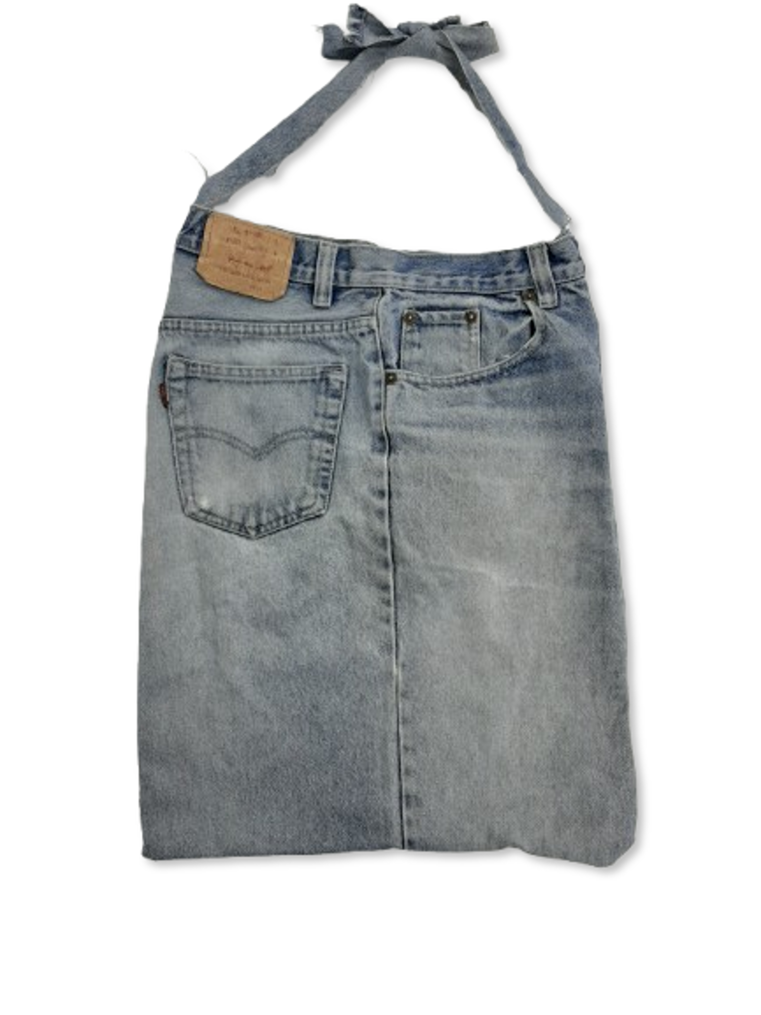 Upcycled Handmade Blue Denim Tote Bag Made With Levi's Pre-Loved Re-Fashioned