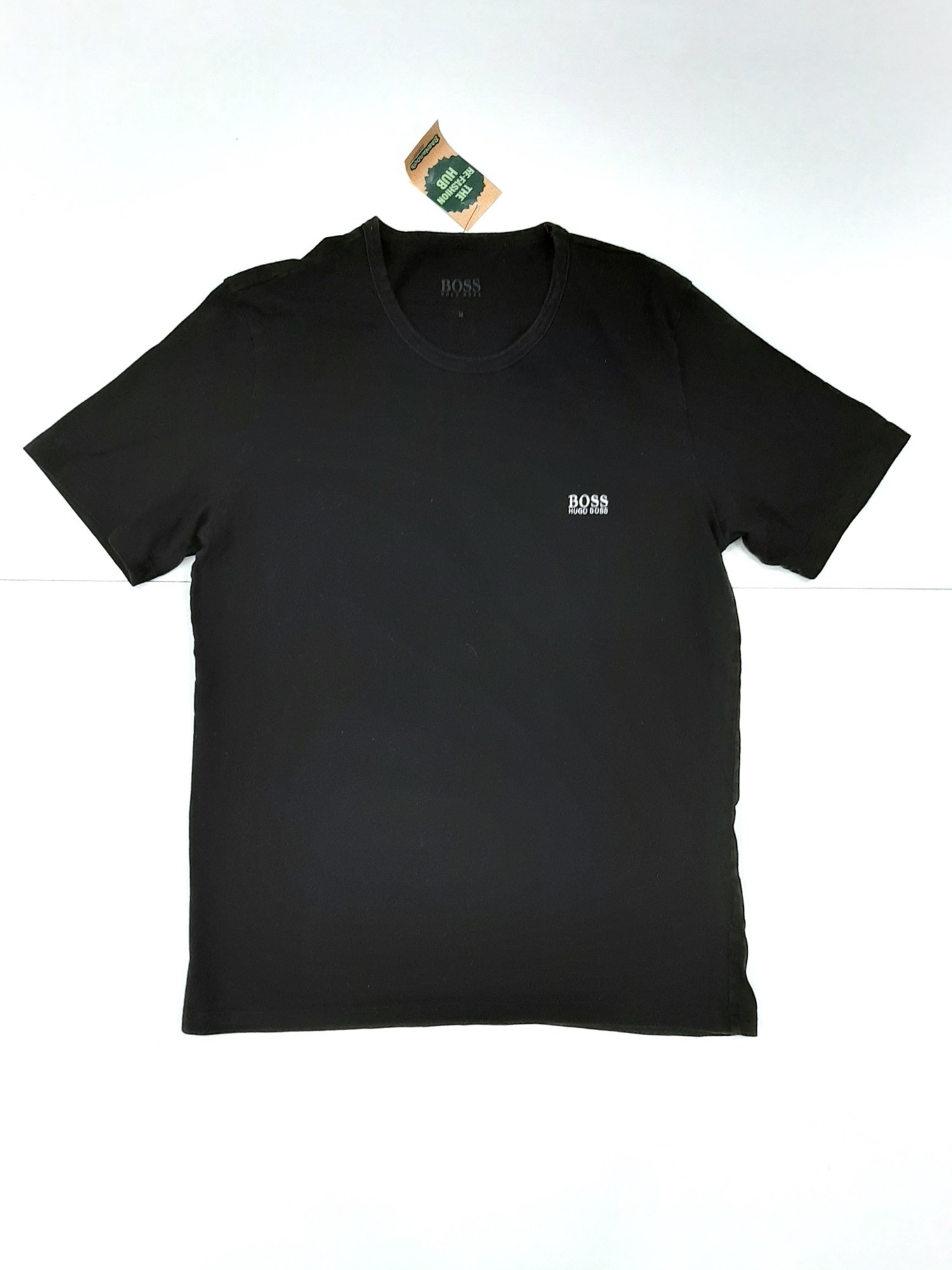 Boss Hugo Boss Men's Black T-Shirt Size Medium Pre-Loved Re