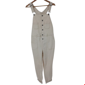 TU Ladies UK Size 14 Beige Denim All In One Casual Dungaree Outfit Pre-Loved  TU Ladies UK Size 14 Beige Denim All In One Casual Dungaree Outfit Pre-Loved