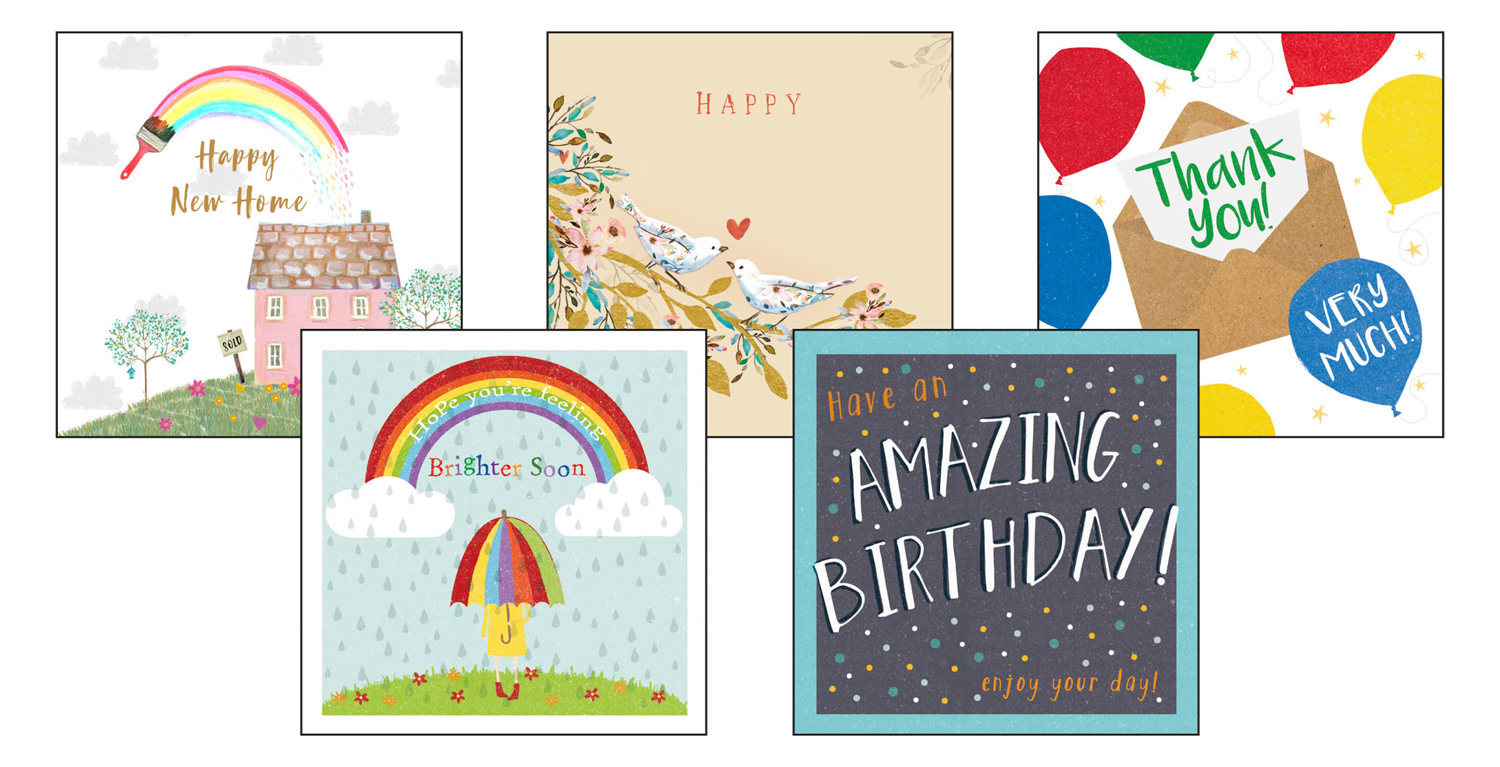 5 Pack Charity Greetings Cards Amazing