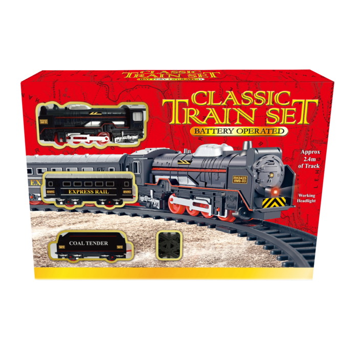 Classic Train Set Train Engine Toy Electric Metal Alloy Train Set