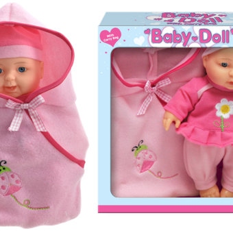 Lullaby Baby 9"  Baby Doll and Carry Bag Lullaby Baby 9"  Baby Doll and Carry Bag