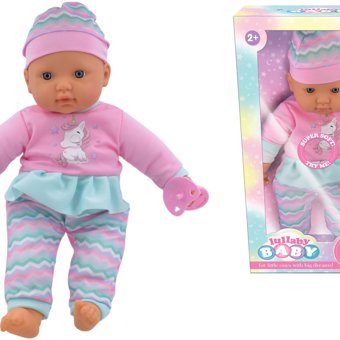 Lullaby Baby  40CM Soft Baby Doll with  Bottle and Dummy Lullaby Baby  40CM Soft Baby Doll with  Bottle and Dummy