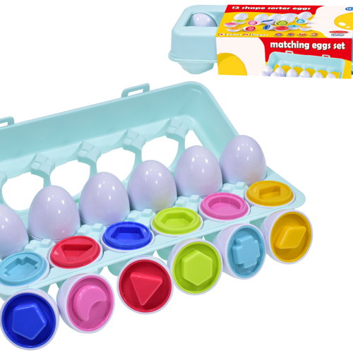 Set of 12 Shape Sorter Eggs Barnardo's Online Charity Shop