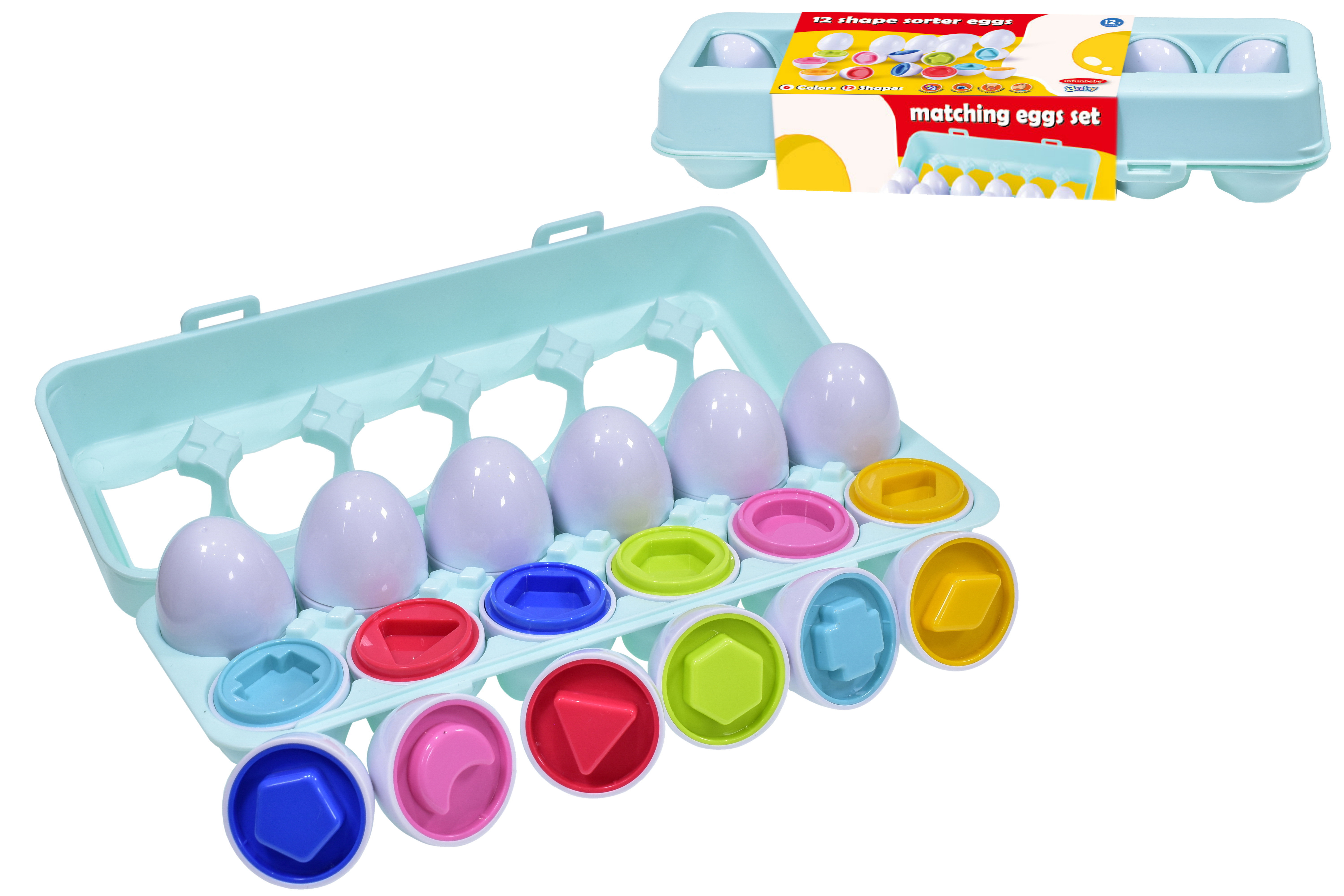 Set of 12 Shape Sorter Eggs Barnardo's Online Charity Shop